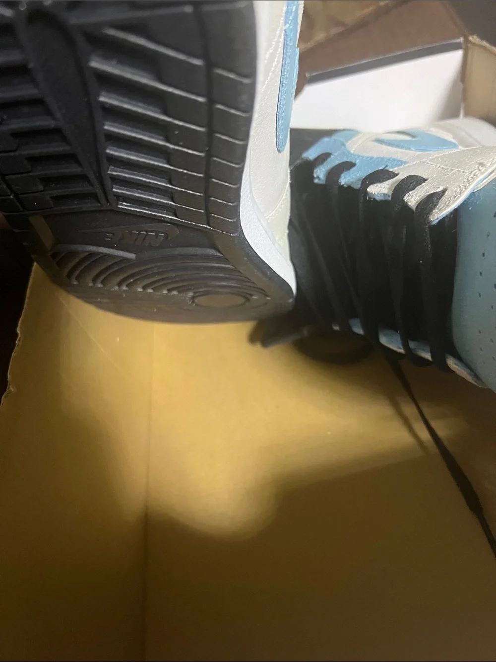 Nike Air Jordan 1 Low White/Light Blue/Black I have size 10 and 11 men’s